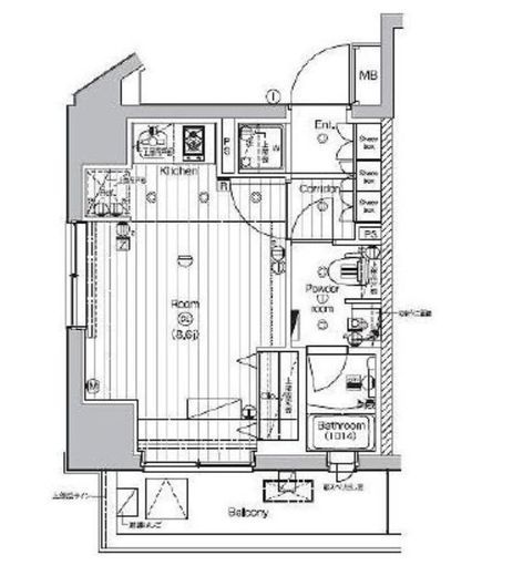 プレミアムキューブ代々木上原　301号室　間取り