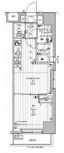 プレミアムキューブ代々木上原　504号室　間取り