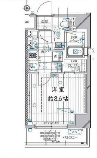 レガリス高田馬場　704号室　間取り