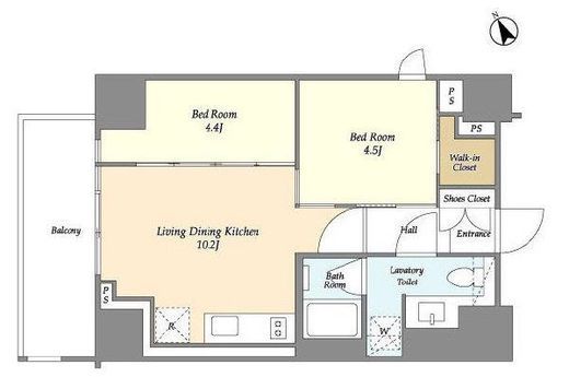 ASPRIME八丁堀 (アスプライム八丁堀)　801号室　間取り