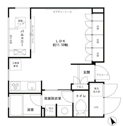 エル・セレーノ西早稲田　221号室　間取り