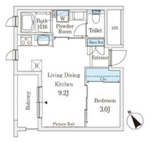 エル・セレーノ西早稲田　118号室　間取り