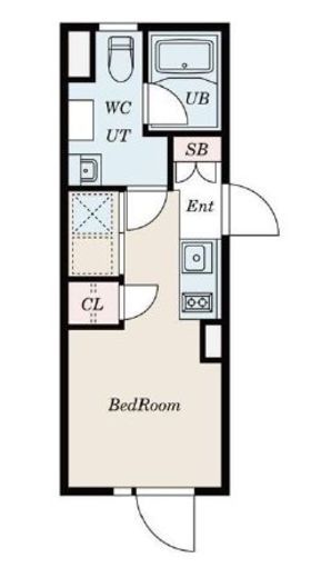 パセオ市谷台町　1-204号室　間取り