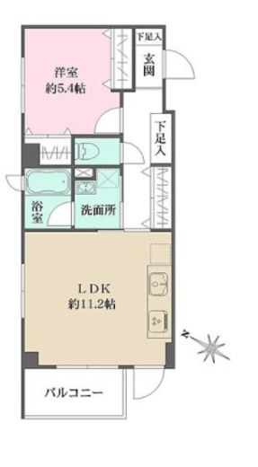 槇の杜　201号室　間取り