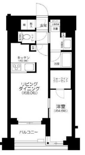 クレヴィア東京八丁堀Chuo Minato　202号室　間取り