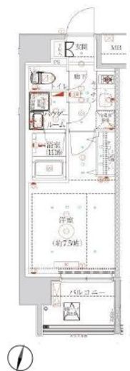 La Douceur東中野 (ラドゥセール東中野)　203号室　間取り