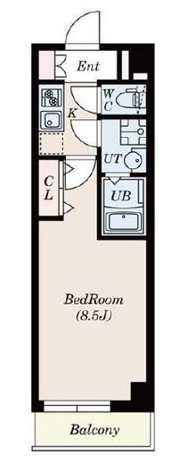 グランパセオ神楽坂　206号室　間取り