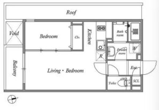 グランパセオ神楽坂　401号室　間取り