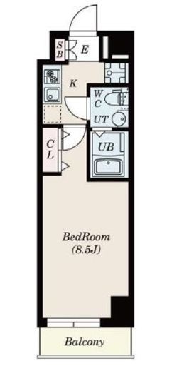 グランパセオ神楽坂　506号室　間取り