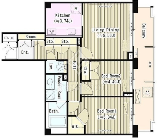 プランシェール落合　603号室　間取り