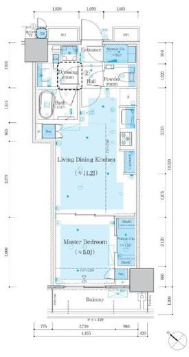 ミッドタワーグランド　605号室　間取り