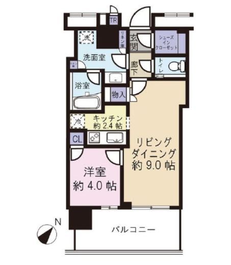 ミッドタワーグランド　908号室　間取り