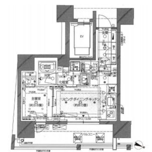 ピアース渋谷ウエスト　601号室　間取り