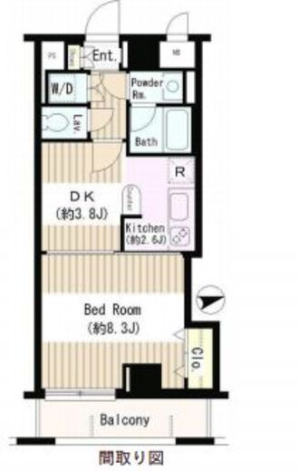 アミカル・エフ　311号室　間取り