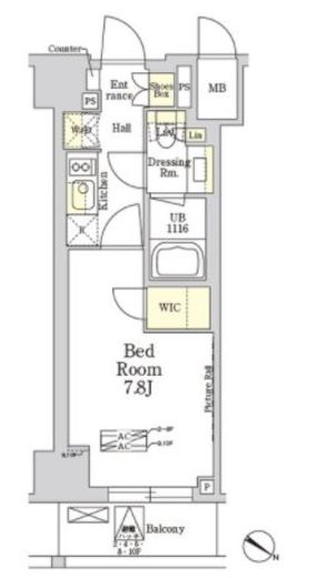 ザ・クラス南麻布　508号室　間取り