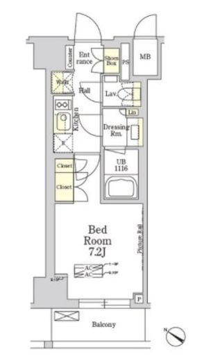 ザ・クラス南麻布　916号室　間取り