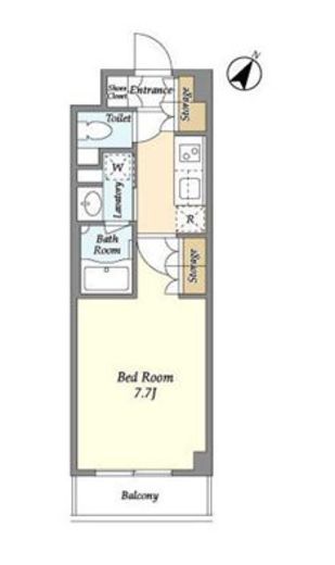 バウスステージ高田馬場　210号室　間取り