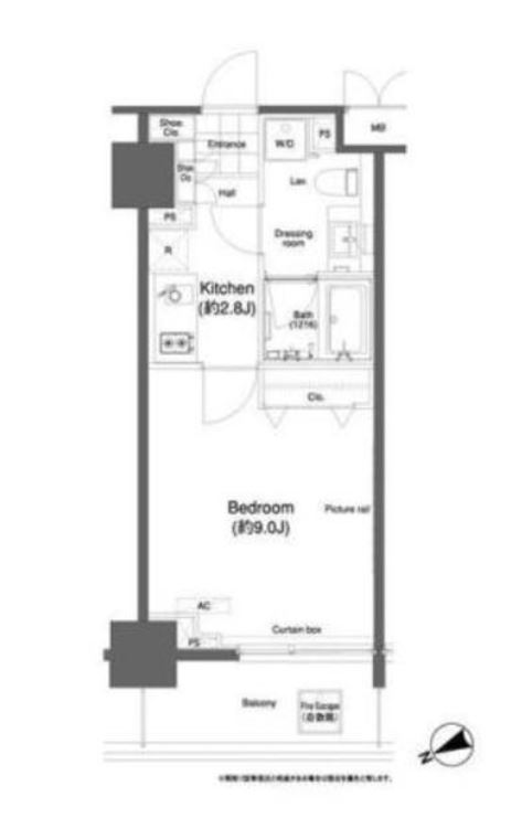アーバネックス市谷柳町　402号室　間取り