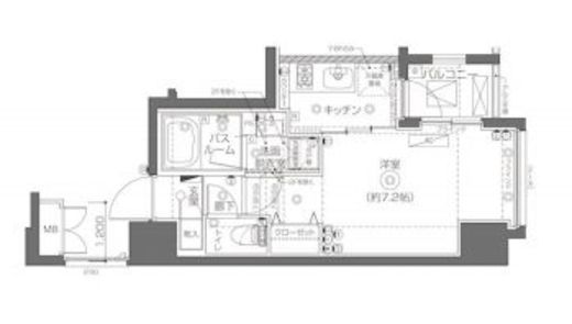 ZOOM月島　303号室　間取り