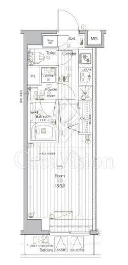プレミアムキューブ・ジー北新宿DEUX　203号室　間取り