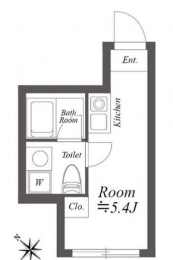 ルクレ神宮前　302号室　間取り