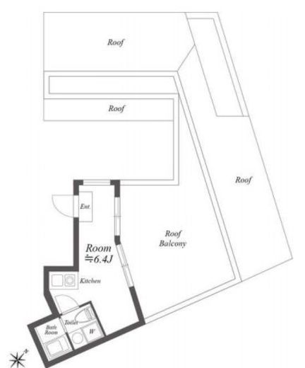 ルクレ神宮前　402号室　間取り