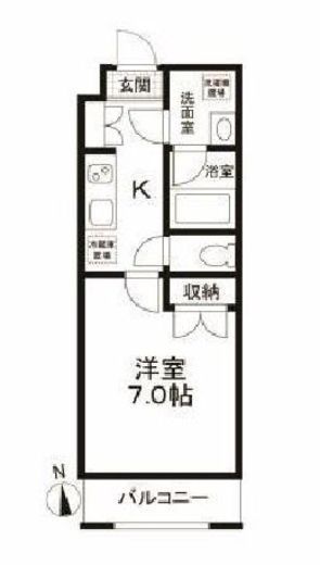 エルミタージュ早稲田町　203号室　間取り