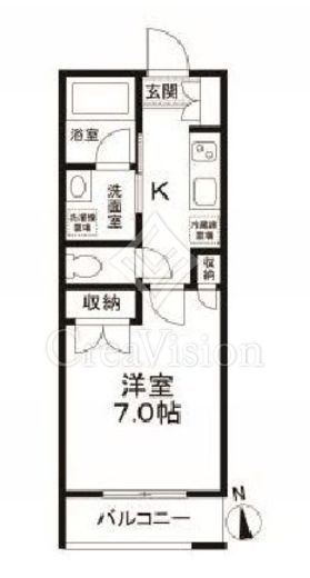 エルミタージュ早稲田町　501号室　間取り