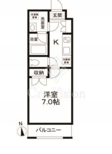 エルミタージュ早稲田町　302号室　間取り