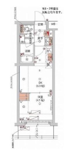 ハーモニーレジデンス新宿ザノース　106号室　間取り