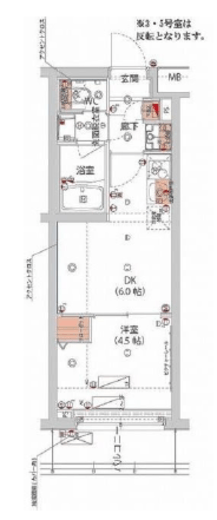 ハーモニーレジデンス新宿ザノース　304号室　間取り