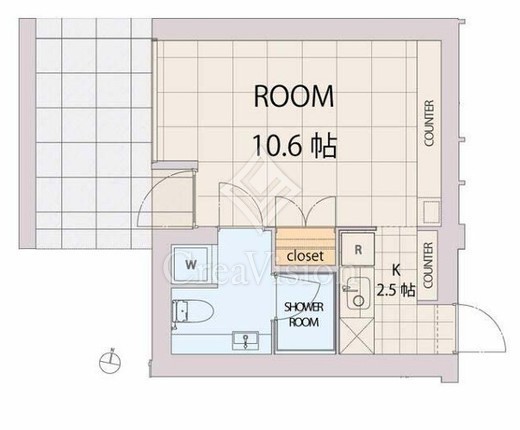 エスセナーリオ麻布十番　002号室　間取り