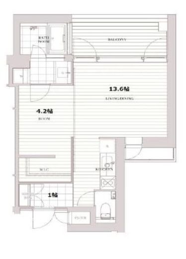 エスセナーリオ麻布十番　303号室　間取り