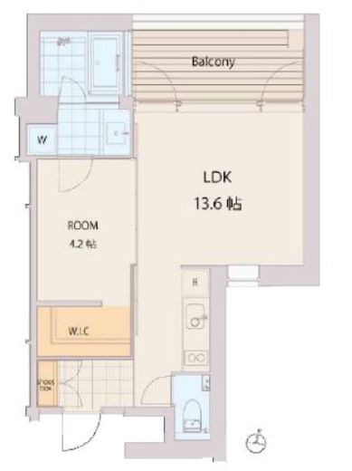 エスセナーリオ麻布十番　603号室　間取り