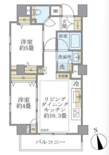 ディアスタ早稲田諏訪通り　501号室　間取り