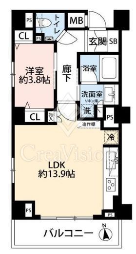ディアスタ早稲田諏訪通り　601号室　間取り