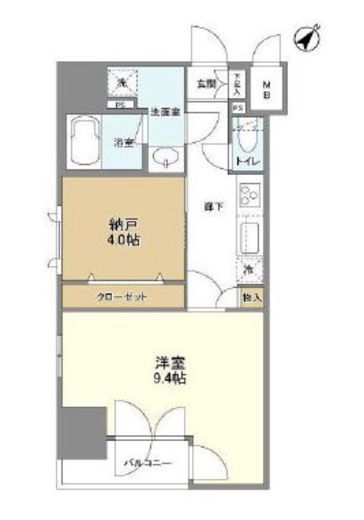 コードテラス東日本橋　601号室　間取り