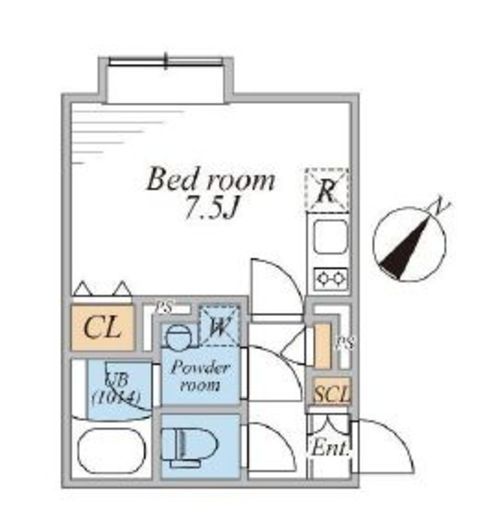 リーガランド初台　201号室　間取り