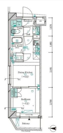 ガリシア新宿西落合2　406号室　間取り