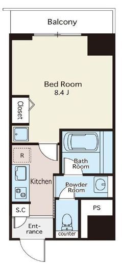 ユゥーアップ四ツ谷　501号室　間取り