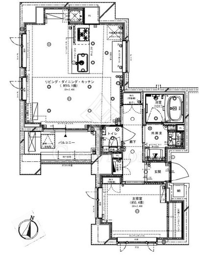 グリーンパーク日本橋人形町　903号室　間取り