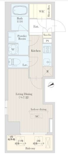 広尾ヴィレッジ　403号室　間取り