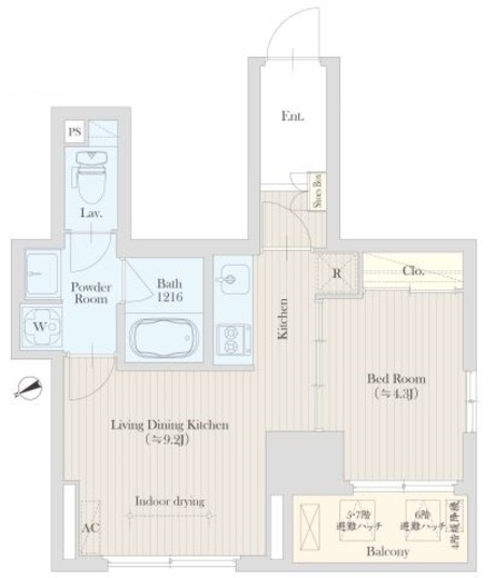 広尾ヴィレッジ　504号室　間取り