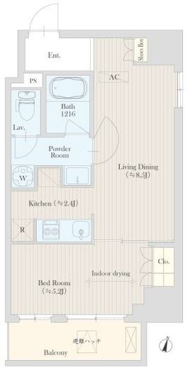 広尾ヴィレッジ　902号室　間取り