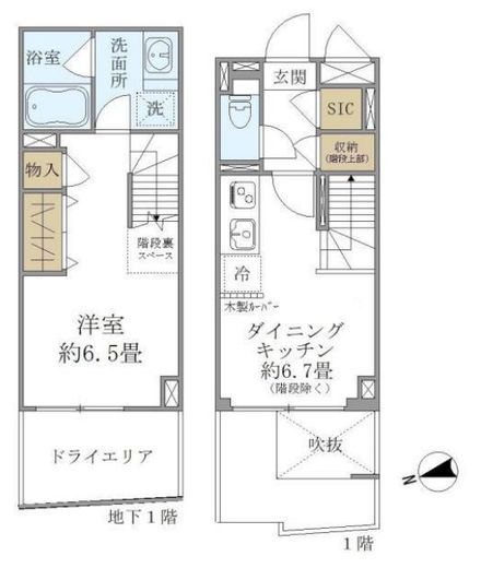T's SQUARE KAGURAZAKA　103号室　間取り