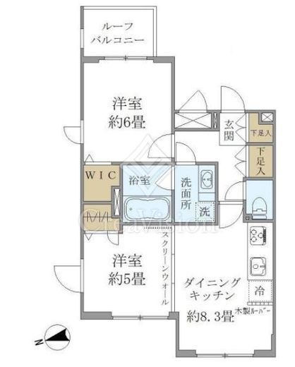 T's SQUARE KAGURAZAKA　501号室　間取り