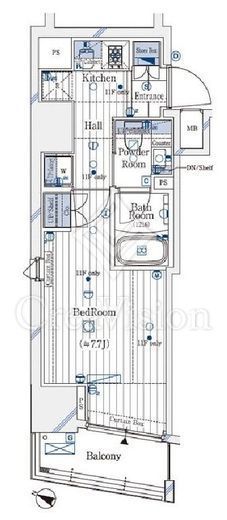 ガリシア新宿North　904号室　間取り