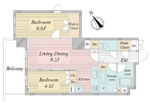 アクティ東仲通り　313号室　間取り