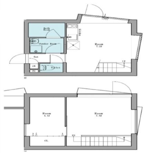 リーガランド芝公園　401号室　間取り