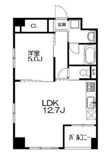 ユーノ新宿柏木　503号室　間取り